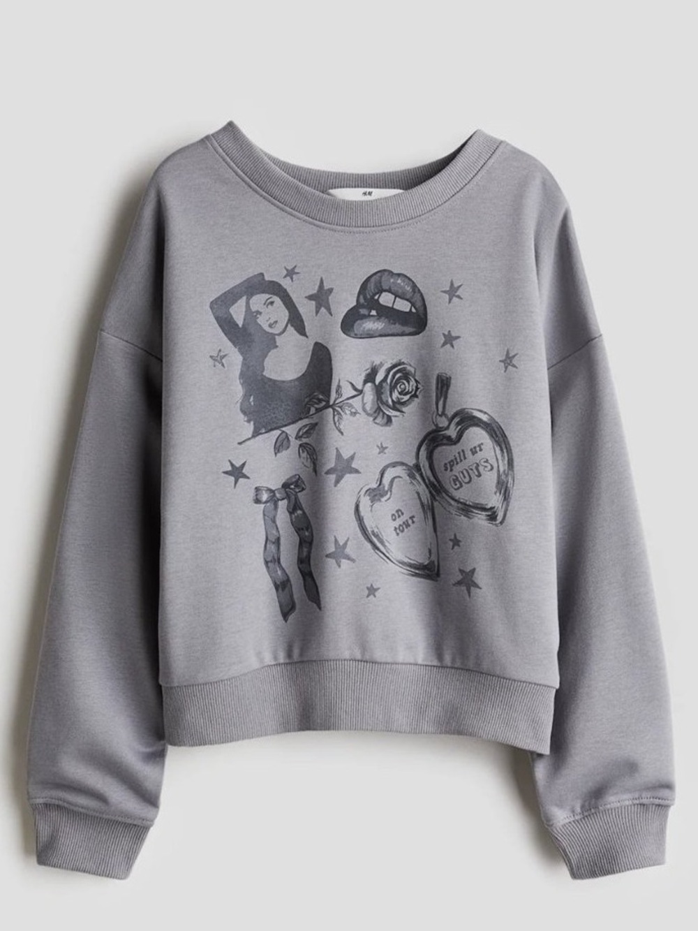 H&M Olivia Rodrigo Graphic Crewneck Sweatshirt